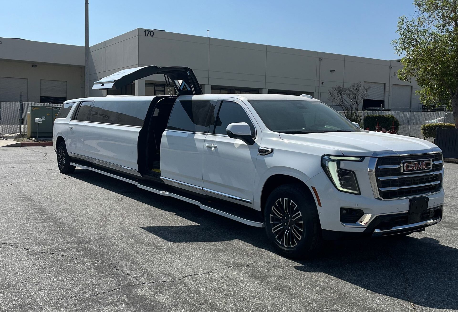 GMC Yukon XL stretch wedding limo